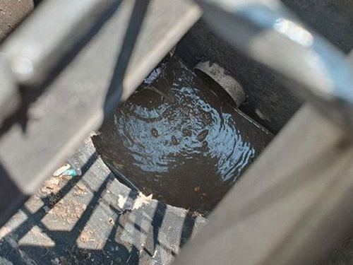 광희동 하수구막힘 샤워부스 배수구 거름망을 살펴보는 욕실 작업 장면